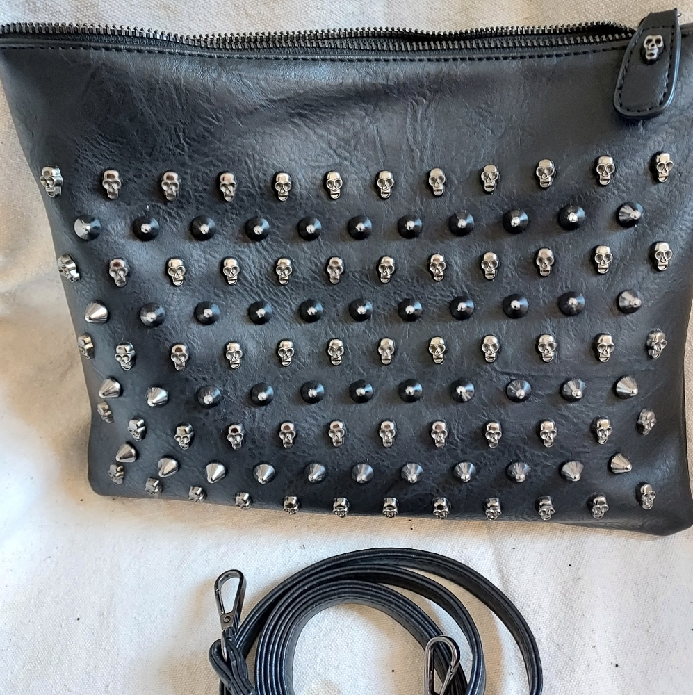 Skull and Spike Crossbody/Clutch